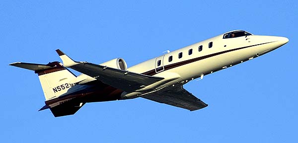 Red River Resources Learjet 60 N552SK, Phoenix Sky Harbor, December 22, 2014